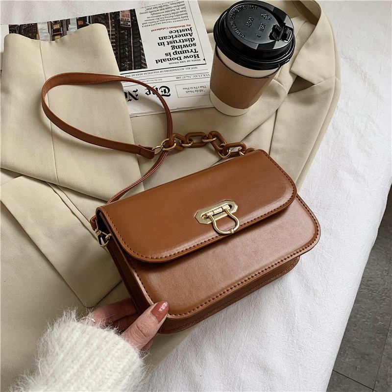 2021 Fashion New Trending PU Leather Women's Designer Handbag and Purses Solid Chain Square Shoulder Crossbody Bag, Black
2021 Fashion New Trending PU Leather Women's Designer Handbag and Purses Solid Chain Square Shoulder Crossbody Bag, Black