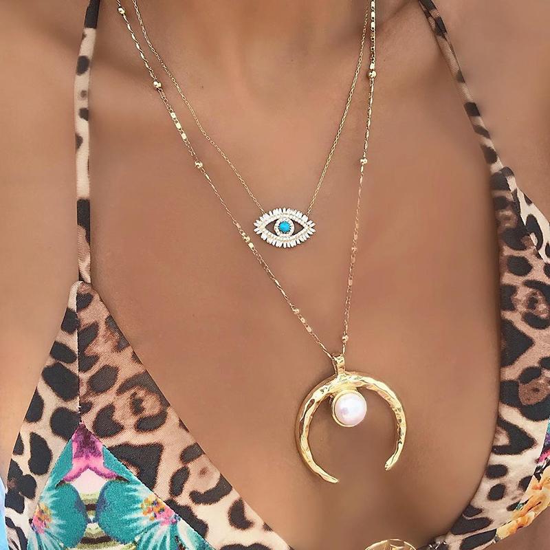 FLOLA Gold Filled Blue Evil Eye Necklaces For Women Greek Necklaces Pendant Cubic Zirconia Turkish Jewelry olho grego nkeq01
FLOLA Gold Filled Blue Evil Eye Necklaces For Women Greek Necklaces Pendant Cubic Zirconia Turkish Jewelry olho grego nkeq01