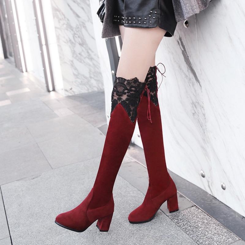 Plus Size 34-48 Winter Plush Boots 2020 Women Over the knee High Boots Sexy High Heels Round Toe Spring Autumn Pumps Shoes 78-11, Wine red without fur
Plus Size 34-48 Winter Plush Boots 2020 Women Over the knee High Boots Sexy High Heels Round Toe Spring Autumn Pumps Shoes 78-11, Wine red without fur