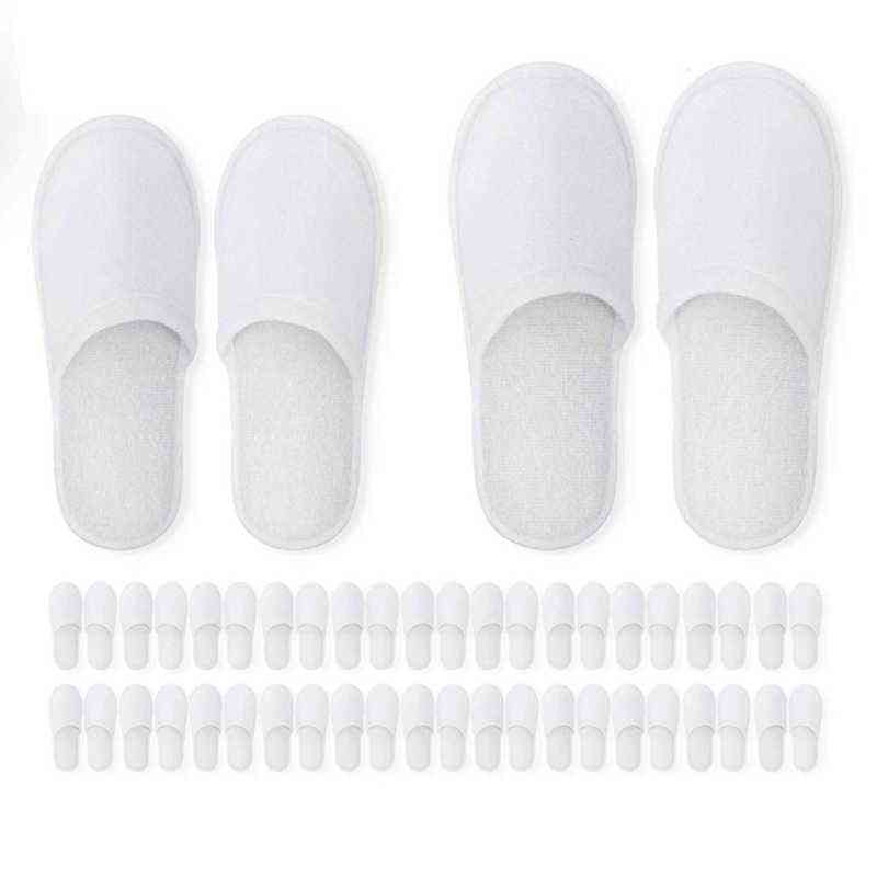 Spa Slippers 12 Pairs of Brushed Plush Closed-toe Disposable Slippers for Men and Women Suitable for Hotel Families Y1223, White
Spa Slippers 12 Pairs of Brushed Plush Closed-toe Disposable Slippers for Men and Women Suitable for Hotel Families Y1223, White