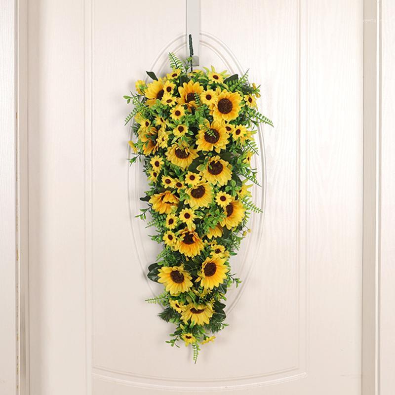 Indoor Outdoor Door Sunflower Wreath Wall Hanging With Leaves Simulation Living Room Wedding Artificial Flower Party Home Decor1
Indoor Outdoor Door Sunflower Wreath Wall Hanging With Leaves Simulation Living Room Wedding Artificial Flower Party Home Decor1