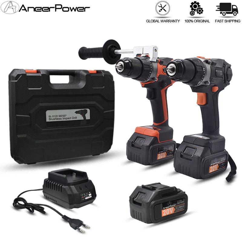 60 N/M Torque Brushless 20V Impact Drill 3.0Ah Lithium Battery Drill Electric Cordless Screwdriver 13MM Self-Locking Chuck
60 N/M Torque Brushless 20V Impact Drill 3.0Ah Lithium Battery Drill Electric Cordless Screwdriver 13MM Self-Locking Chuck