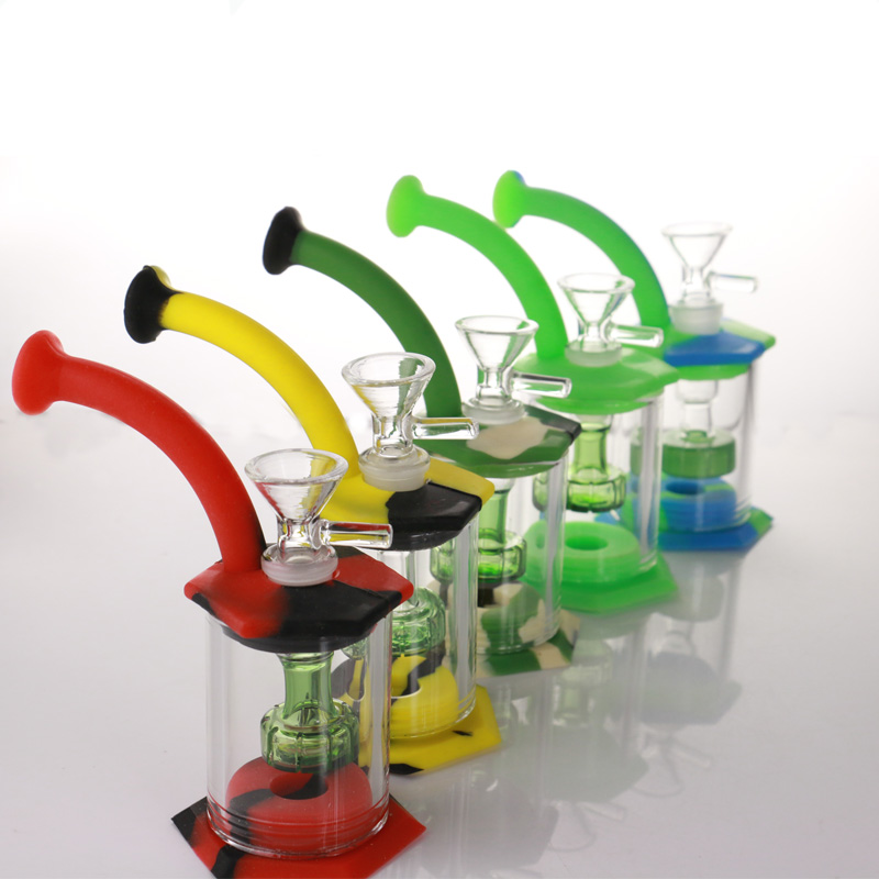 New Silicone Bong tall 15cm Shower Head percolator Easy clean Dab Rig with 4mm quartz banger glass pipe small rigs bongs hookahs
New Silicone Bong tall 15cm Shower Head percolator Easy clean Dab Rig with 4mm quartz banger glass pipe small rigs bongs hookahs