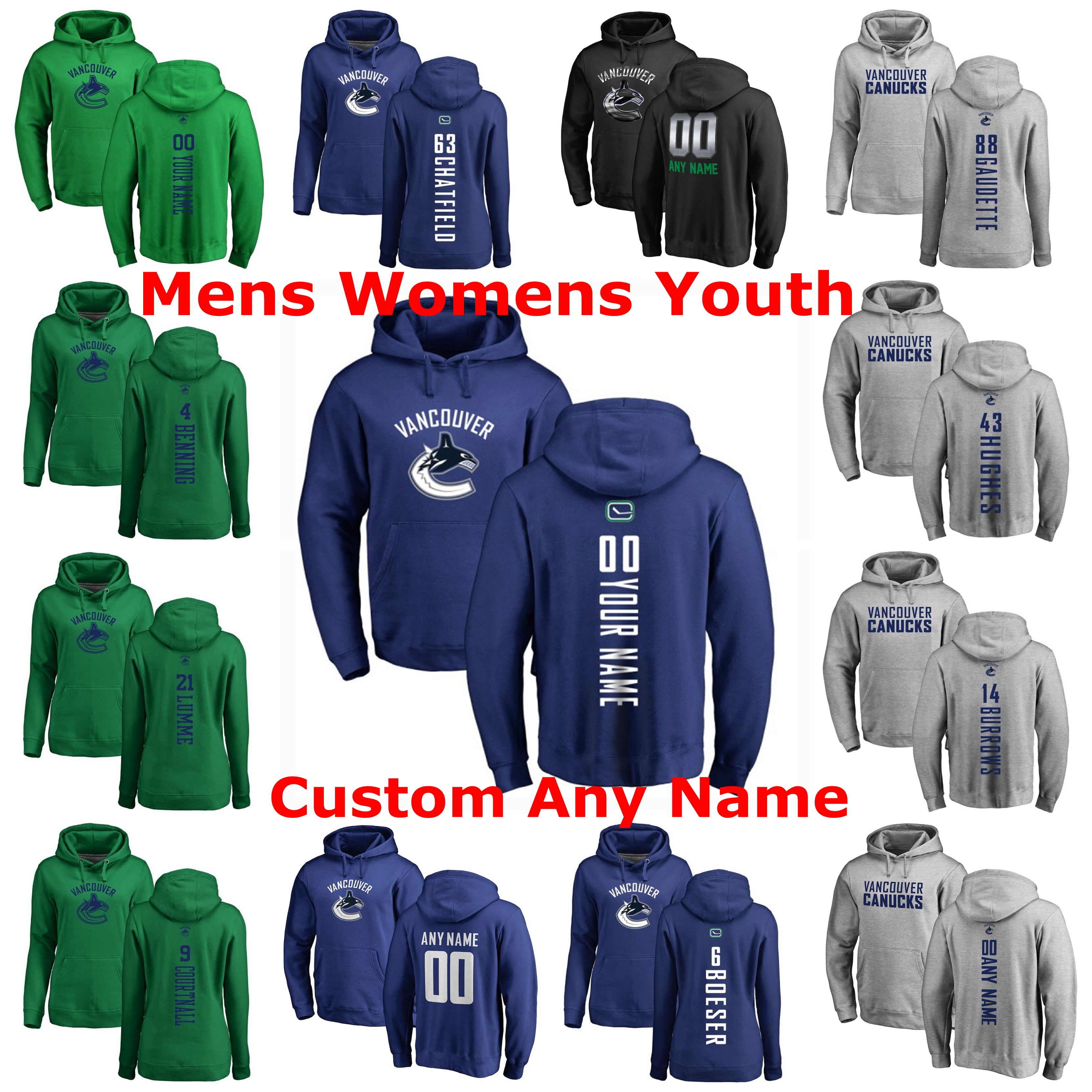 Vancouver Canucks Pullover Hoodie Henrik Sedin Jay Beagle Brock Boeser Loui Eriksson Micheal Ferland Adam Gaudette Hockey Sweatshirts Custom, Womens navy 1
Vancouver Canucks Pullover Hoodie Henrik Sedin Jay Beagle Brock Boeser Loui Eriksson Micheal Ferland Adam Gaudette Hockey Sweatshirts Custom, Womens navy 1