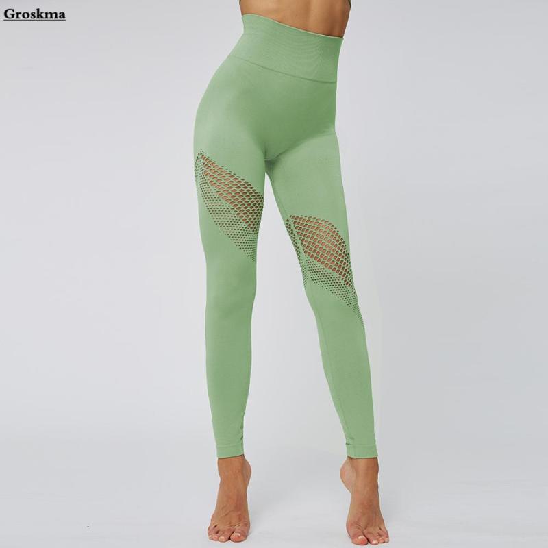 High waist women yoga leggings hollow out fitness gym jogging pants push up seamless tights sports running trousers leggins, Black
High waist women yoga leggings hollow out fitness gym jogging pants push up seamless tights sports running trousers leggins, Black