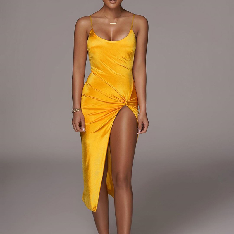 Casual dresses women robe 2020 satin sleeveless slit sexy maxi y2k dress autumn winter women fashion streetwear outfits party elegant wear, Black
Casual dresses women robe 2020 satin sleeveless slit sexy maxi y2k dress autumn winter women fashion streetwear outfits party elegant wear, Black