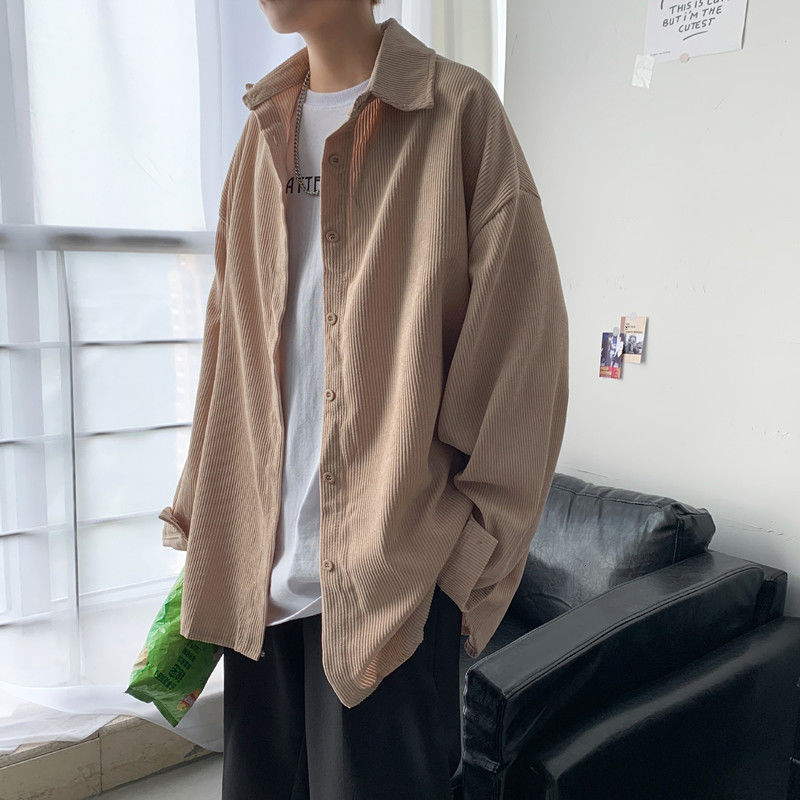 2021 New Privathinker Casual Oversize Corduroy 2021 Spring Long Sleeve Shirts Tops Streetwear Man Baggy Blouse Coat Men's Clothes GI96, Khaki
2021 New Privathinker Casual Oversize Corduroy 2021 Spring Long Sleeve Shirts Tops Streetwear Man Baggy Blouse Coat Men's Clothes GI96, Khaki