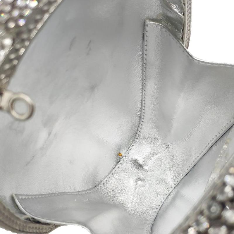 Boutique De FGG Halloween Novelty Funny Skull Clutch Women Silver Evening Bags Party Cocktail Crystal Purses and Handbags 220211