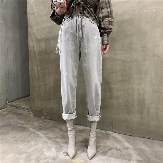 Online celebrity lady jeans hot sell big hip pants restore wash grey white straight denim pants1, Gray
Online celebrity lady jeans hot sell big hip pants restore wash grey white straight denim pants1, Gray