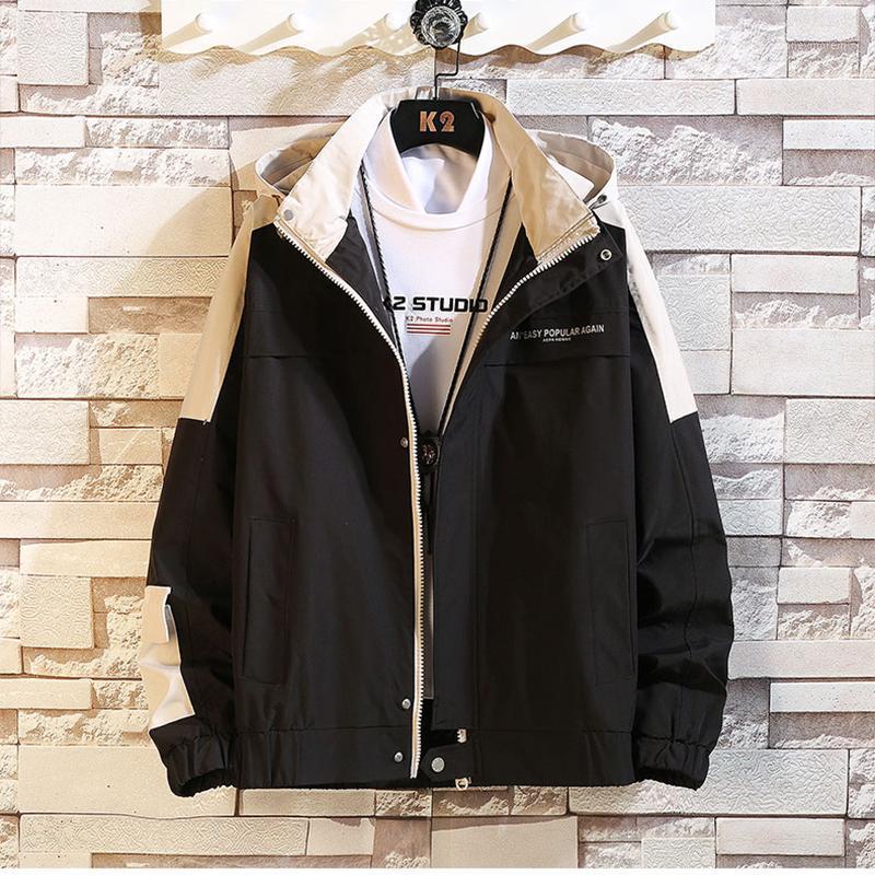 2020 New Hooded Jackets Men New Patchwork Color Block Pullover Jacket Fashion Tracksuit Coat Men Hip Hop Streetwear Jacket D961, Black
2020 New Hooded Jackets Men New Patchwork Color Block Pullover Jacket Fashion Tracksuit Coat Men Hip Hop Streetwear Jacket D961, Black