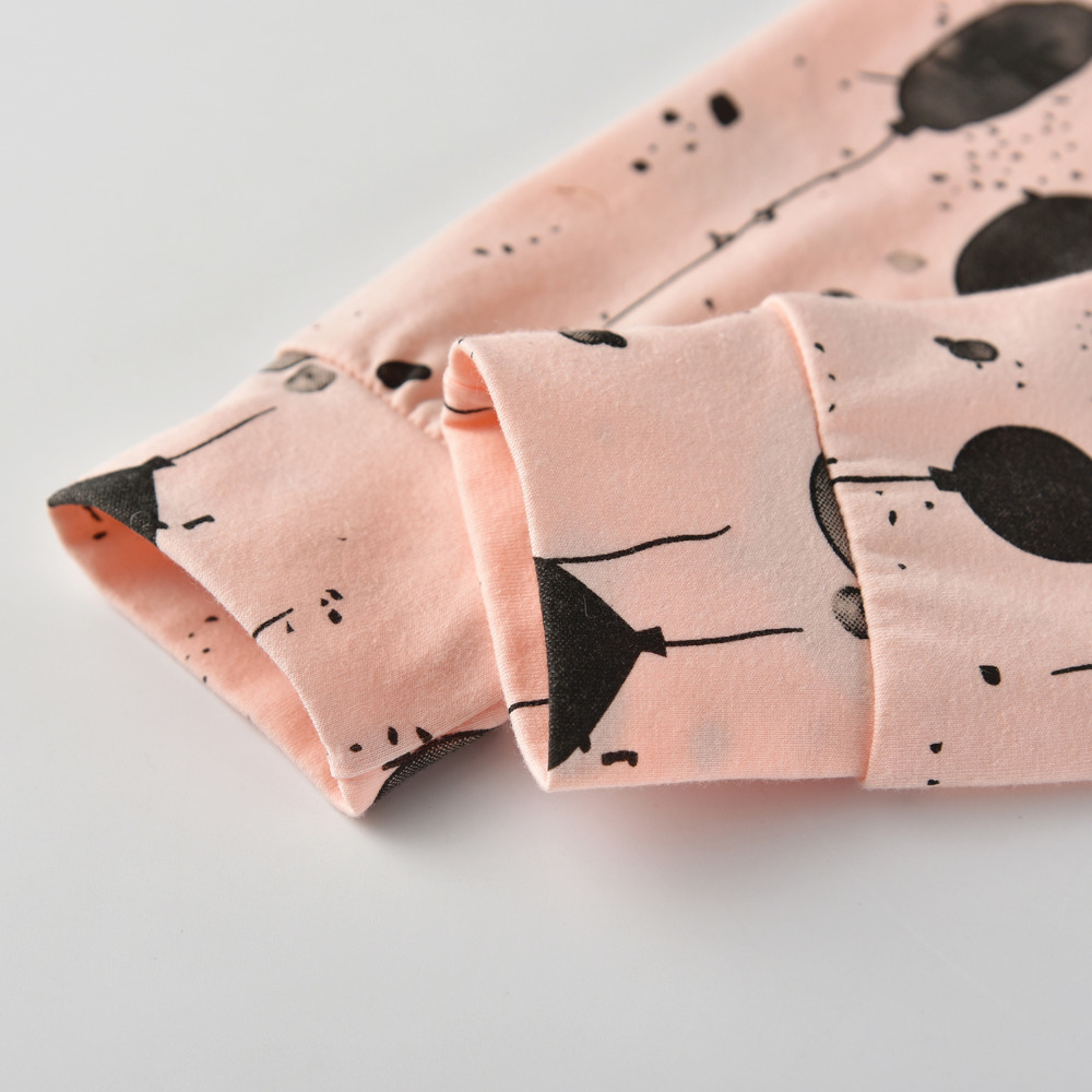 /Set Newborn Baby Girl Clothes Casual Letter Short Sleeve T-shirt+Balloon Print Pants+Headband Infant Toddler Clothing Sets LJ201223