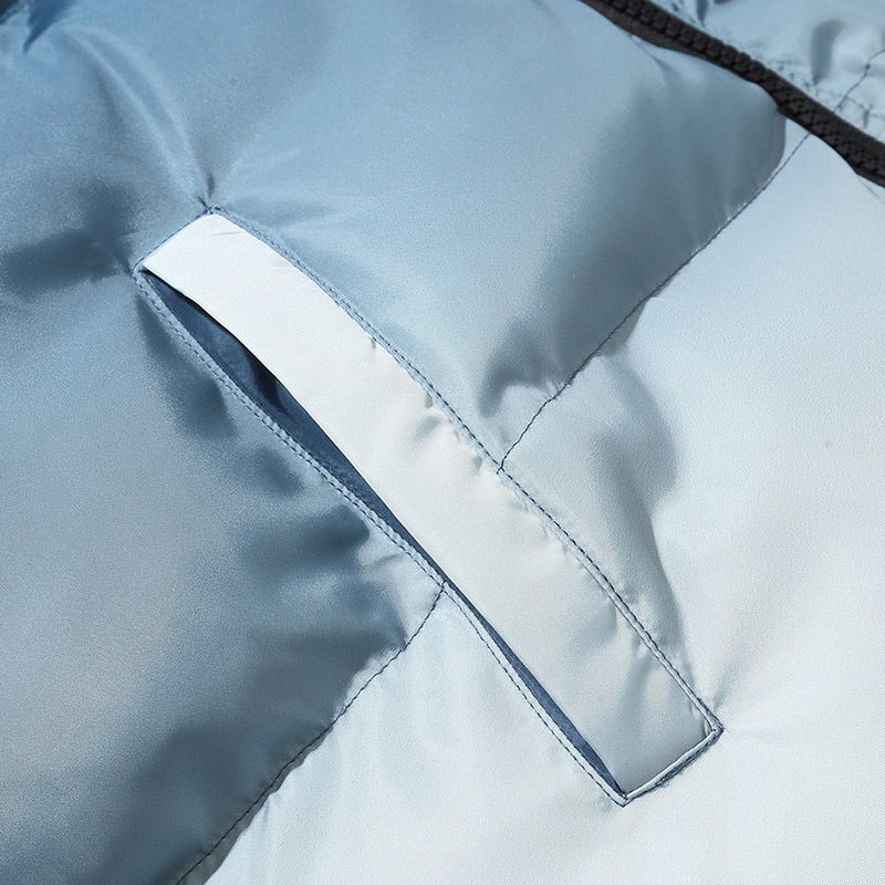 Hip Hop Oversized Jacket Parka Gradient Streetwear Mens Jacket Harajuku Cotton Winter Padded Jacket Coat Warm Outwear Blue 201127