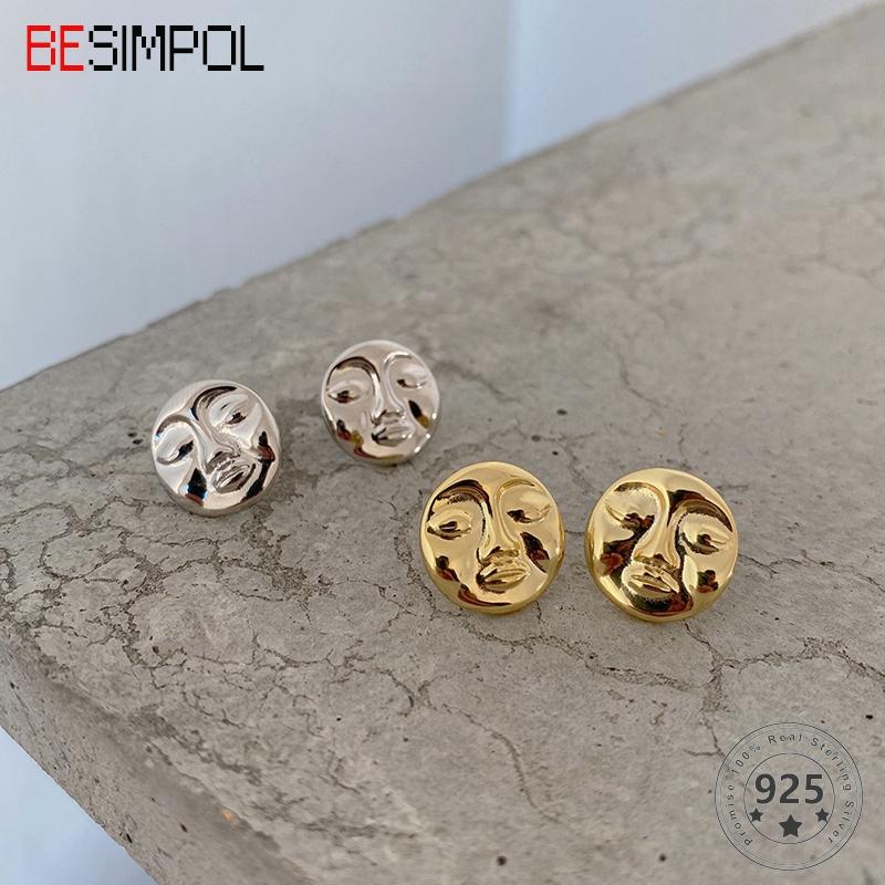 Besimpol 100% Real 925 Sterling Silver Stud Earrings Simple Funny Human Face Earrings For Women Luxury Fine Jewelry Party Gifts
Besimpol 100% Real 925 Sterling Silver Stud Earrings Simple Funny Human Face Earrings For Women Luxury Fine Jewelry Party Gifts
