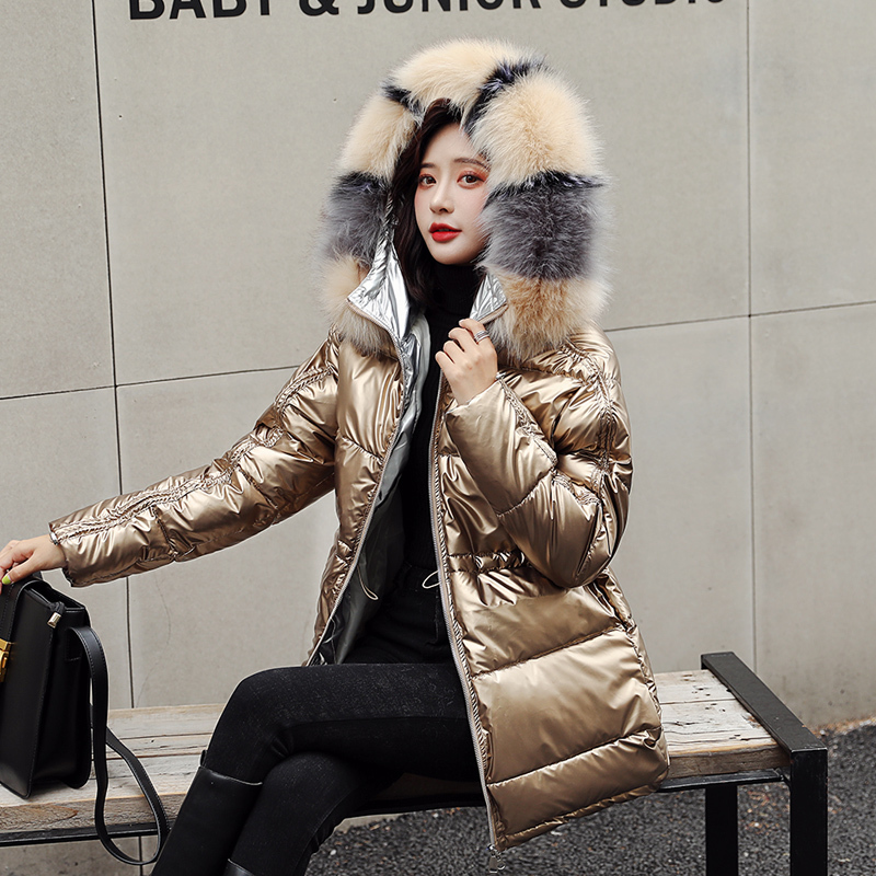 Winter parkas jacket 2020 winter new -30 degrees waterproof warm women Coat parkas Slim hooded fur collar thick warm jacket Coat LJ201127