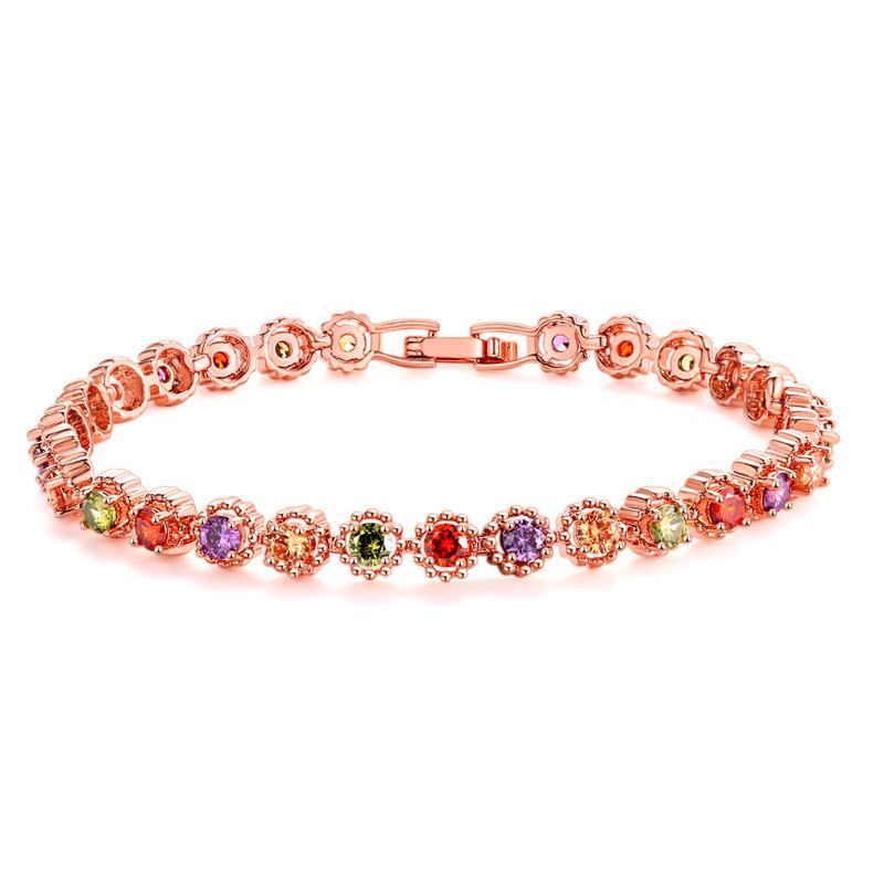 MOONROCY CZ Bracelets Colourful Crystal Rose Gold Color Bohemia Party Jewelry Wholesale Dropshipping for Women Girls Gift
MOONROCY CZ Bracelets Colourful Crystal Rose Gold Color Bohemia Party Jewelry Wholesale Dropshipping for Women Girls Gift