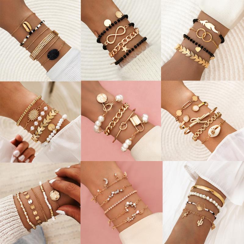 Charm Bracelets Wgoud Boho Beaded Bracelet Set For Women Fashion Multilayer Stone Round Shell Chains Adjustable Bangle Jewelry
Charm Bracelets Wgoud Boho Beaded Bracelet Set For Women Fashion Multilayer Stone Round Shell Chains Adjustable Bangle Jewelry