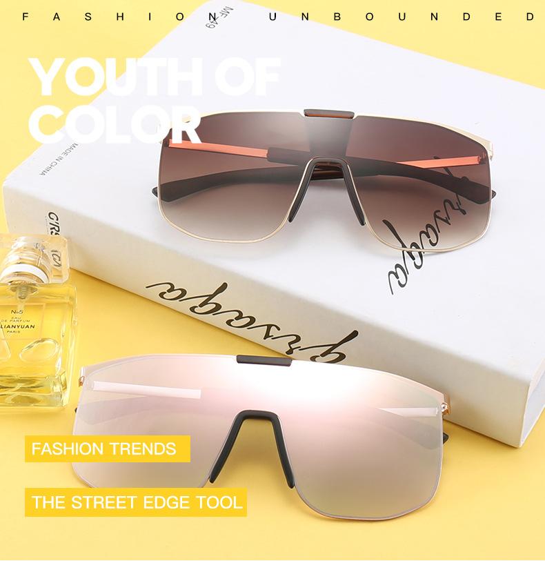 Rimless Oversized Sunglasses Women Brand Designer One Piece Lens Fashion Sun Glasses Gradient Large Eyewear Shades Unique FML
Rimless Oversized Sunglasses Women Brand Designer One Piece Lens Fashion Sun Glasses Gradient Large Eyewear Shades Unique FML