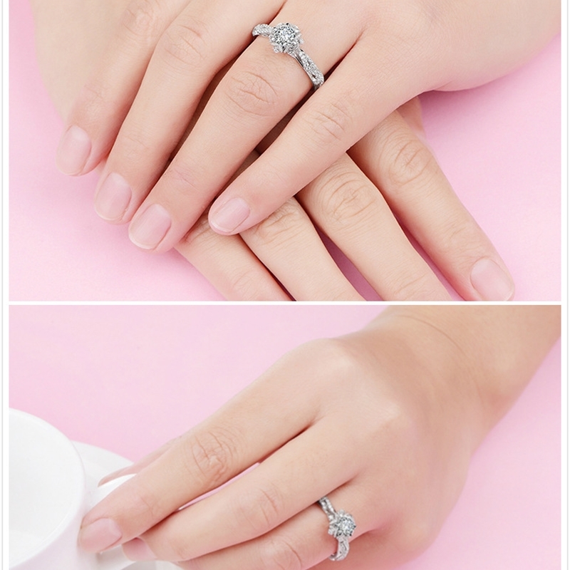 Real S925 Sterling Silver Natural Diamond Ring for Women Fine Solid Silver 925 Jewelry Anillos Mujer Bizuteria Gemstone Ring Men 201112