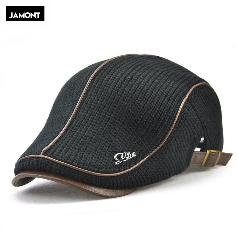 Jamont High Quality Brand Knitted Beret Casquette Homme Leather Flat Cap For Men Boina Hombre Visor Hat Planas Snapback Hat, Black
Jamont High Quality Brand Knitted Beret Casquette Homme Leather Flat Cap For Men Boina Hombre Visor Hat Planas Snapback Hat, Black