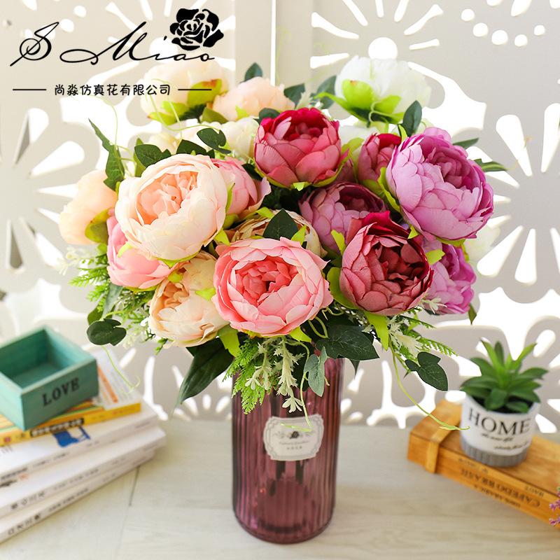 7-Piece Head Oil Painting Peony European Style Imitation Flowers, Wedding Boquet Holder Artificial Plant Artificial Flower, European style double purple jh215
7-Piece Head Oil Painting Peony European Style Imitation Flowers, Wedding Boquet Holder Artificial Plant Artificial Flower, European style double purple jh215