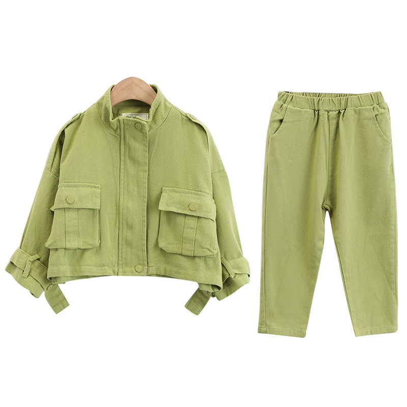 Kids Costume Teen Girls Clothing Set 2020 Autumn Casual Jackets Pants Suit School Girls Tracksuit Kids Clothes Set 10 12 YearsX1019