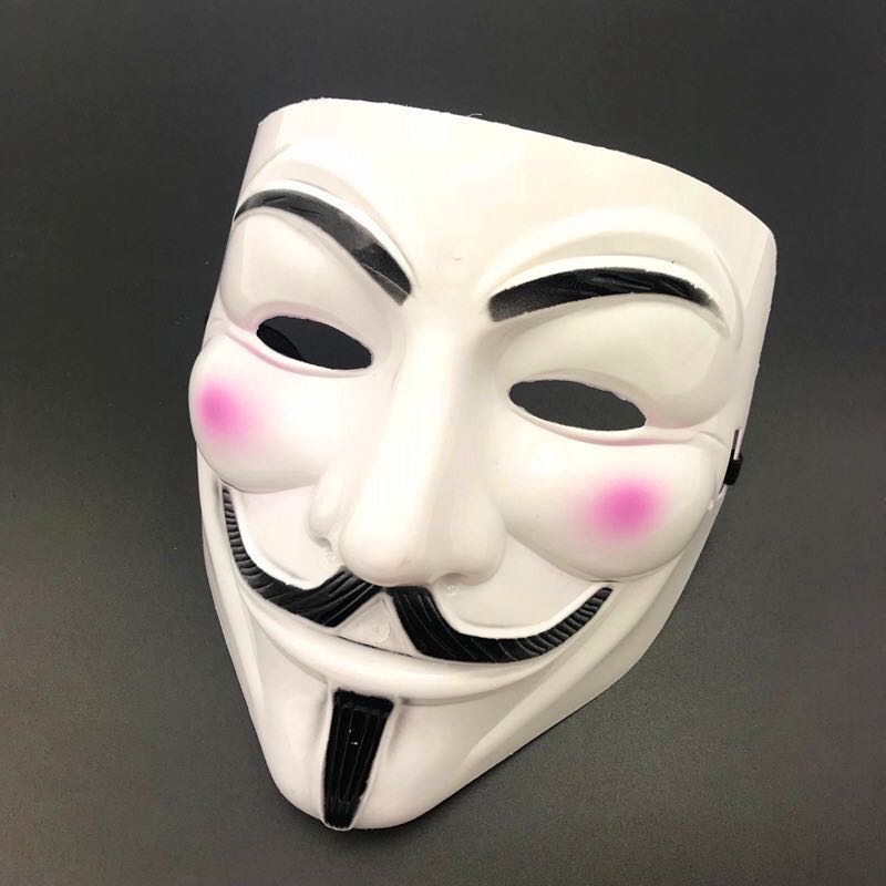 2color Halloween Cosplay Masks Masquerade Masks Full Face V Vendetta Anonymous Guy Fawkes Mask For Vendetta Anonymous Valentine Ba