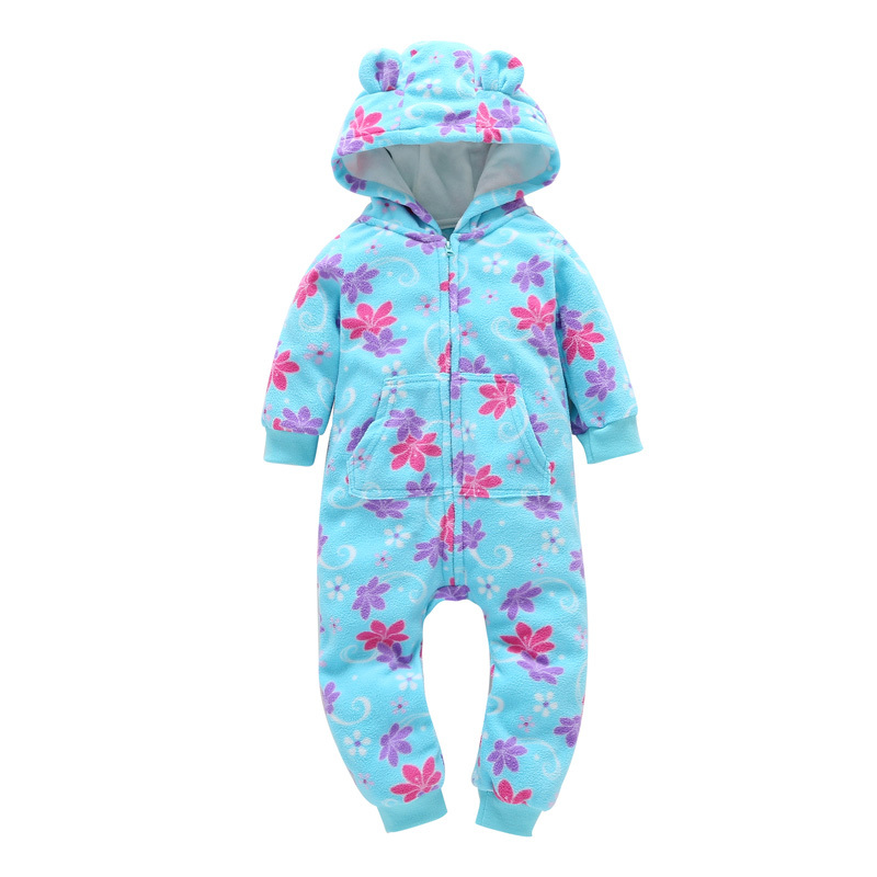 Autumn Fleece baby clothes baby girls boys Long sleeves bodysuit baby boy jumpsuit Y1221