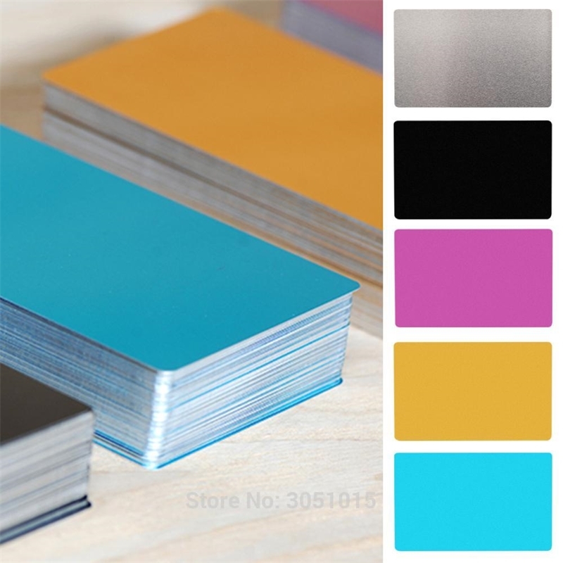 Wholesale 100Pcs 0.2mm Ultra-thin Aluminum Business Card Dog ID Tag Name plate Laser Marking Engraving Business Card Blank Tags 210201
Wholesale 100Pcs 0.2mm Ultra-thin Aluminum Business Card Dog ID Tag Name plate Laser Marking Engraving Business Card Blank Tags 210201