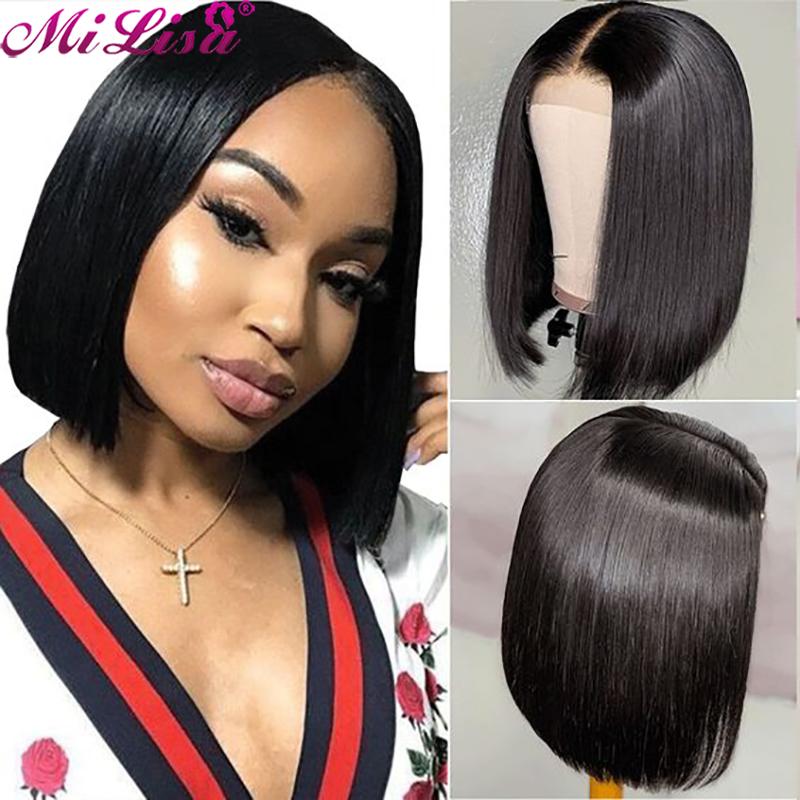 Mi Lisa Short 13x4 Straight Bob Lace Front Wig For Black Women Brazilian Remy Hair Wig Middle Part 2x6 Bob Straight Closure, As pic
Mi Lisa Short 13x4 Straight Bob Lace Front Wig For Black Women Brazilian Remy Hair Wig Middle Part 2x6 Bob Straight Closure, As pic