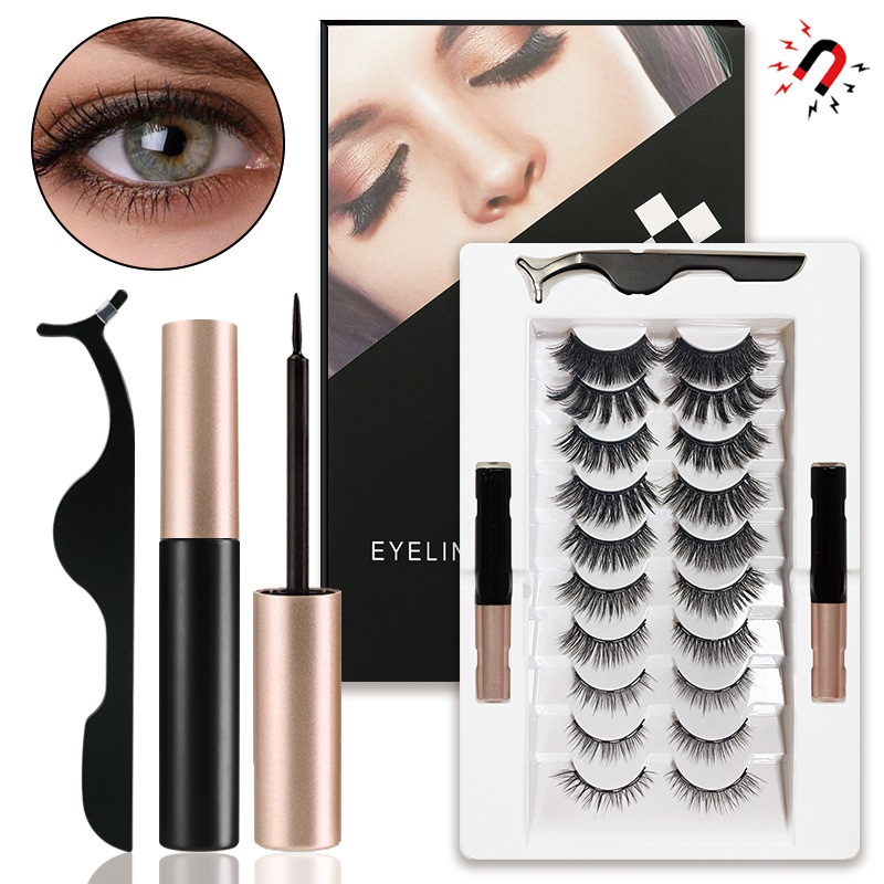 New Arrival Thick Natural Magnetic Eyeliner & Eyelashes 10 Pairs Set Hand Made Fake Lashes Soft & Vivid Eyes Lashes Extensions With Tweezer
New Arrival Thick Natural Magnetic Eyeliner & Eyelashes 10 Pairs Set Hand Made Fake Lashes Soft & Vivid Eyes Lashes Extensions With Tweezer