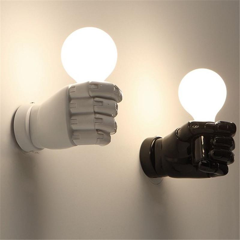 Modern Novelty Fist Led Wall Lamp Lustre Painted White Black Resin Led Wall Light Hand Hold Shape Lighting Fixture
Modern Novelty Fist Led Wall Lamp Lustre Painted White Black Resin Led Wall Light Hand Hold Shape Lighting Fixture
