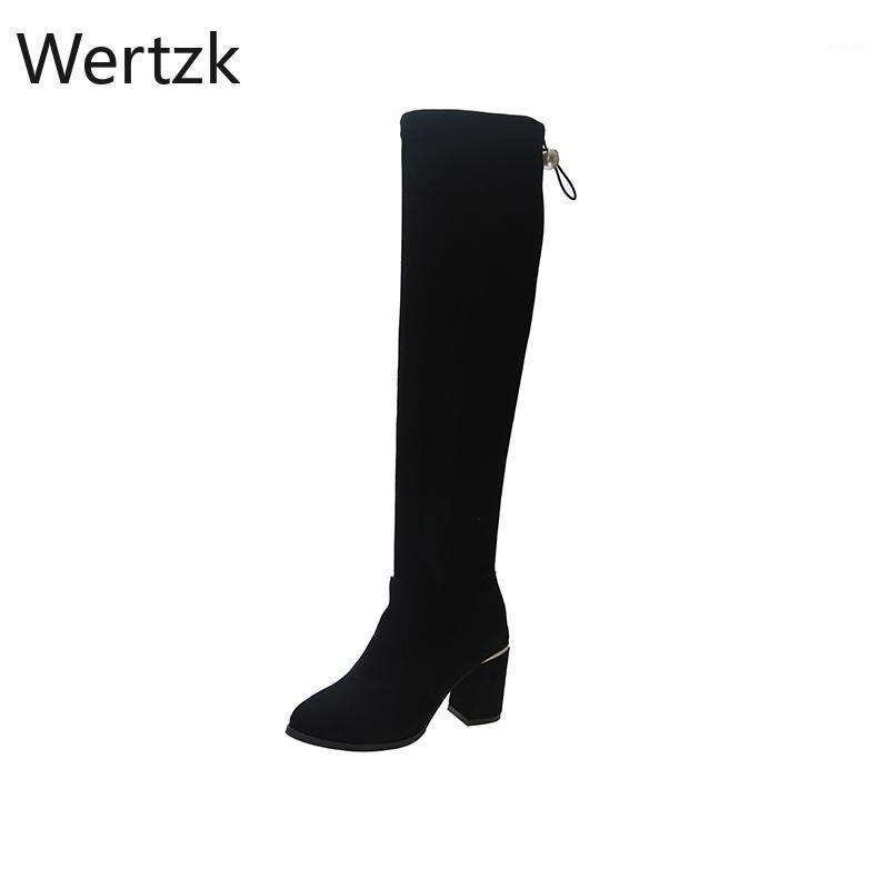 2020 Women Over The Knee High Boots Hoof Heels Winter Shoes Pointed Toe Sexy Elastic Fabric Women Boots zapatos de mujer1, Black
2020 Women Over The Knee High Boots Hoof Heels Winter Shoes Pointed Toe Sexy Elastic Fabric Women Boots zapatos de mujer1, Black