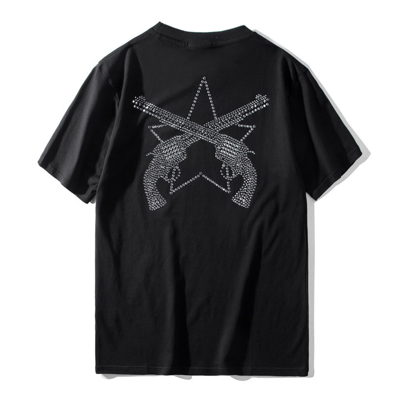 20ss Mens stylist T Shirts Summer Casual Short Sleeves High Quality Rhinestone Men Women Tees Size S-2XL, Black-2
20ss Mens stylist T Shirts Summer Casual Short Sleeves High Quality Rhinestone Men Women Tees Size S-2XL, Black-2