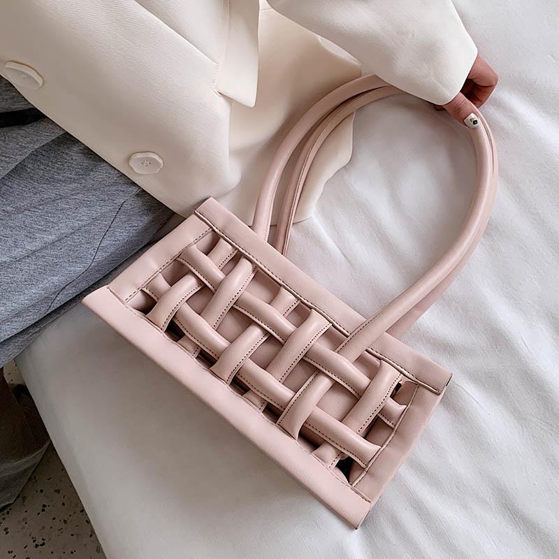 Shoulder Bags Fashion Hollow Women Designer Knitting Handbags Luxury Leather Woven Messenger Bag Lady Large Capacity Tote 2021, Green
Shoulder Bags Fashion Hollow Women Designer Knitting Handbags Luxury Leather Woven Messenger Bag Lady Large Capacity Tote 2021, Green