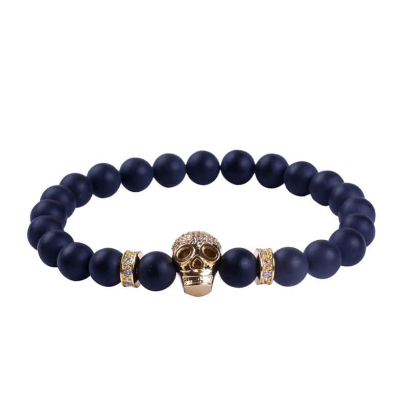 New Classic Beads Bracelets Skull Bangles Stone Skull Bangle Bead Bracelets Men Jewelry Bracelet Men Accessori BR130
New Classic Beads Bracelets Skull Bangles Stone Skull Bangle Bead Bracelets Men Jewelry Bracelet Men Accessori BR130