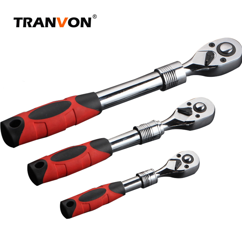 TRANVON Adjustable Ratchet Wrench Socket Wrench Ratchet Handle Flexible Car Repair Tools Hand Tools
TRANVON Adjustable Ratchet Wrench Socket Wrench Ratchet Handle Flexible Car Repair Tools Hand Tools