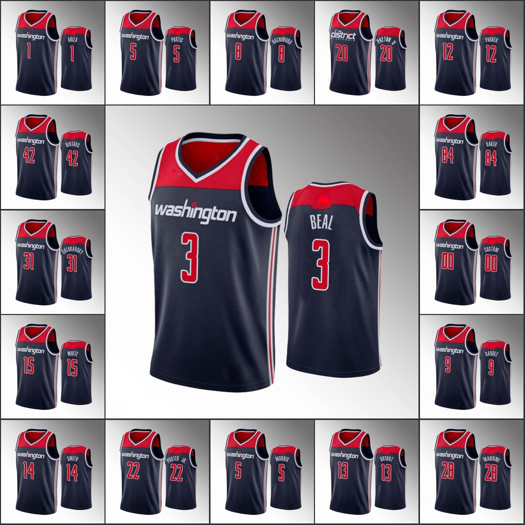 WashingtonWizardsMen Bradley Beal Davis Bertans Thomas Bryant Rui Hachimura Statement Navy Custom Jersey
WashingtonWizardsMen Bradley Beal Davis Bertans Thomas Bryant Rui Hachimura Statement Navy Custom Jersey