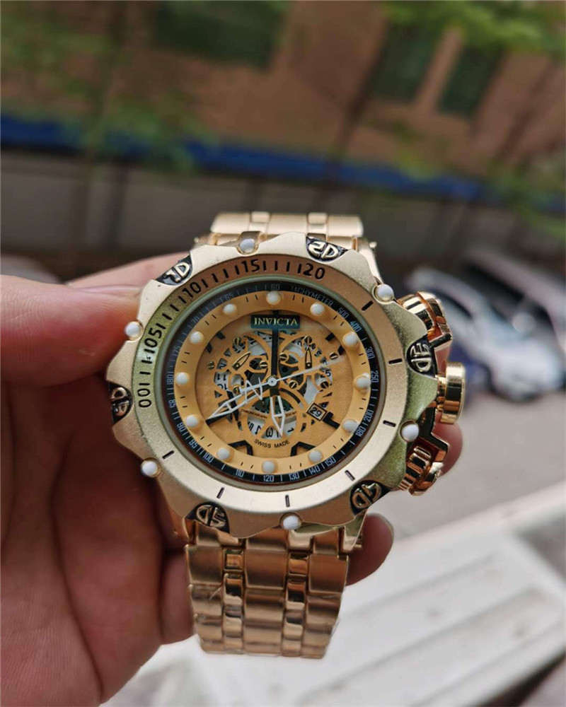 New INVICTA Mens Quartz Watch 48mm Rotating Dial Calendar Waterproof Stainless Steel Watches Reloj de hombre, Tool
New INVICTA Mens Quartz Watch 48mm Rotating Dial Calendar Waterproof Stainless Steel Watches Reloj de hombre, Tool