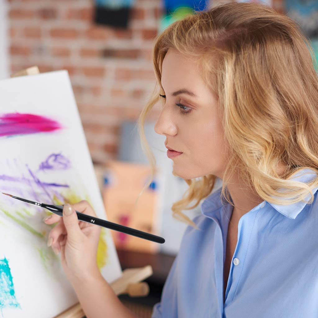 6PCS Fine Detail Paint Brushes Set Miniature Painting Brushes for Mini Detailing Art PaintingAcrylic Oil Watercolor Gouache Face 9170743