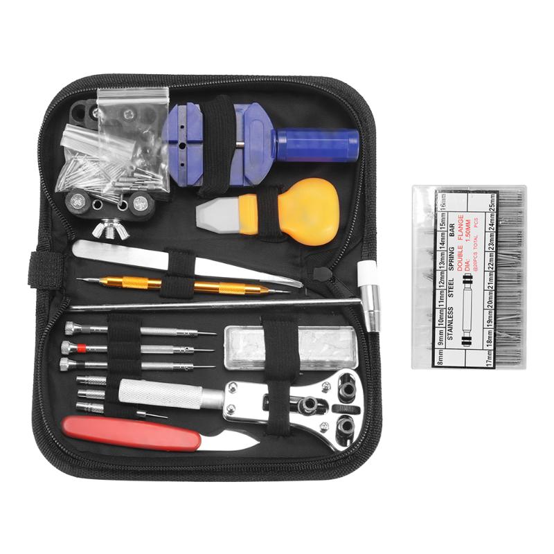 147/507 pcs Watch Repair Tool Kit Watch Link Pin Remover Case Opener Spring Bar Remover Horlogemaker Gereedschap Repair Tool Kit
147/507 pcs Watch Repair Tool Kit Watch Link Pin Remover Case Opener Spring Bar Remover Horlogemaker Gereedschap Repair Tool Kit