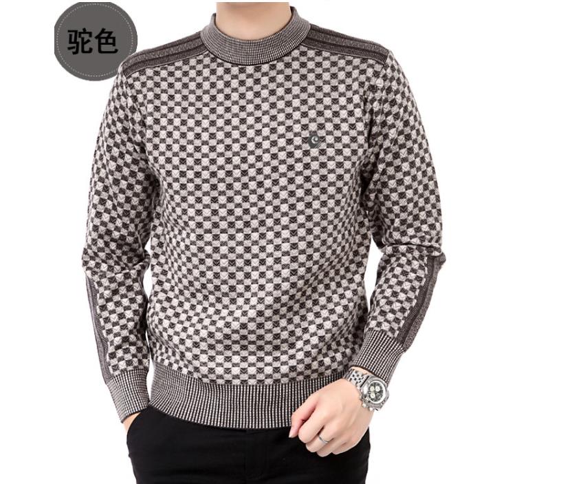 Wholesale-New Fashion Winter Warm o-neck long sleeve Casual Pullovers Knitted sweater man outdoors oversized male sweaters