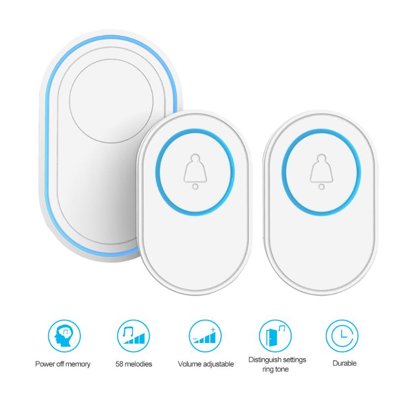 Home Welcome Doorbell Intelligent Wireless Doorbell Waterproof 433MHz 100M Remote EU UK US Plug smart Door Bell Chime
Home Welcome Doorbell Intelligent Wireless Doorbell Waterproof 433MHz 100M Remote EU UK US Plug smart Door Bell Chime