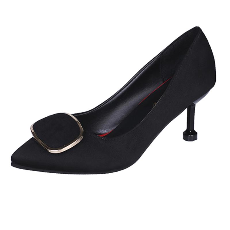 Luxury Sexy High Heel Elegant Party Solid Ankle Strap Heels Pointed Suede Shallow Mouth High Heels Wild Work Thin Heel Shoes, Bk
Luxury Sexy High Heel Elegant Party Solid Ankle Strap Heels Pointed Suede Shallow Mouth High Heels Wild Work Thin Heel Shoes, Bk