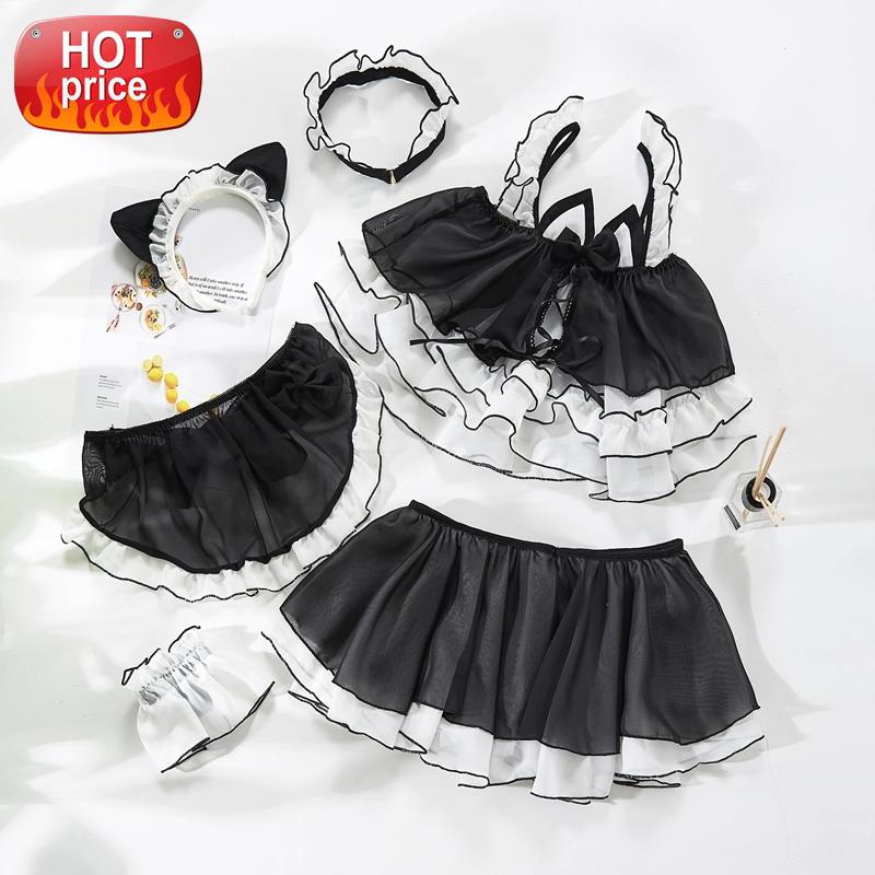 Lolita Cute Cat Girl Sexy Maid Uniform Sexy Lingerie Schoolgirl Womens Devil Cosplay Costumes Anime Underwear Cat Woman Costume #Ce00, Black;white
Lolita Cute Cat Girl Sexy Maid Uniform Sexy Lingerie Schoolgirl Womens Devil Cosplay Costumes Anime Underwear Cat Woman Costume #Ce00, Black;white