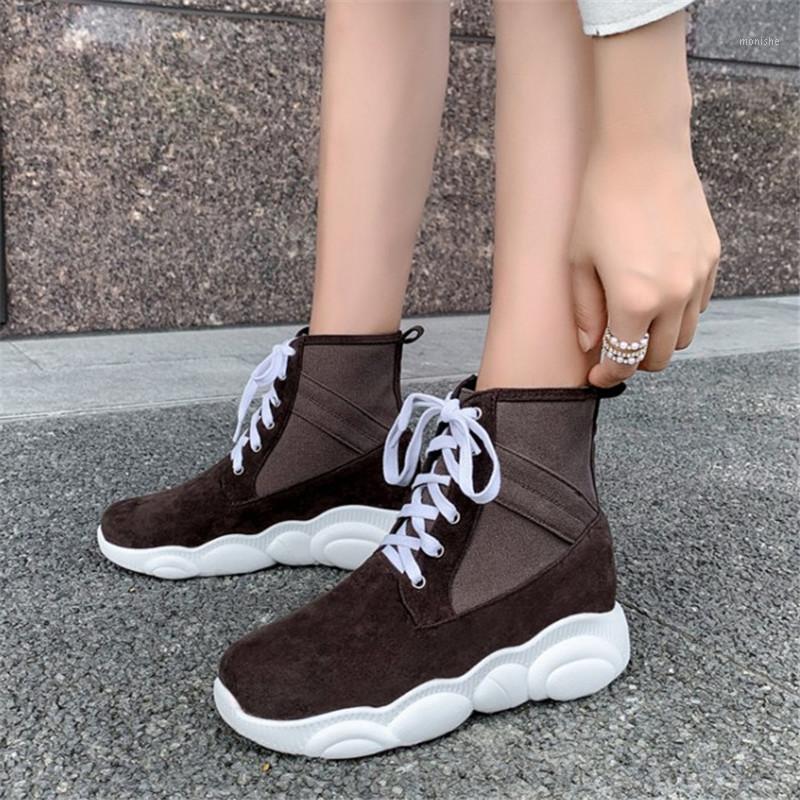 PXELENA Hot Faux Suede Women Ankle Boots Flat Platform Creepers Lace Up Soft Comfort Shoes 2020 Autumn Winter Plus Size1, Brown autumn
PXELENA Hot Faux Suede Women Ankle Boots Flat Platform Creepers Lace Up Soft Comfort Shoes 2020 Autumn Winter Plus Size1, Brown autumn