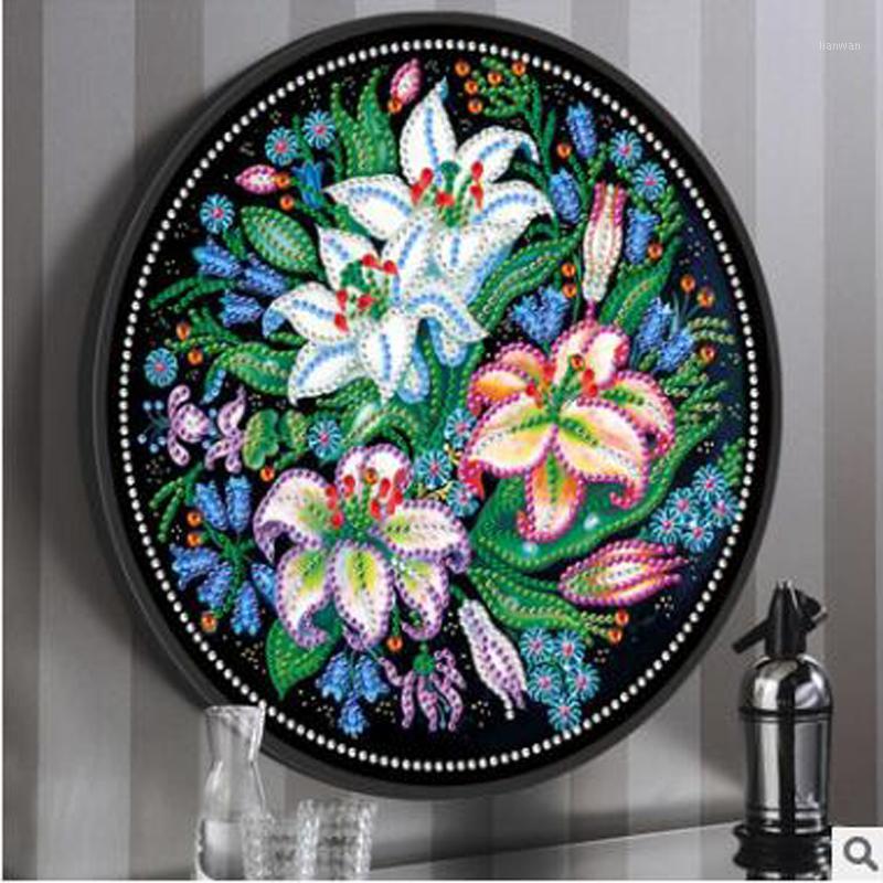 DIY diamond painting lily flower round frame 5d tassel painting mural DIY diamond embroidery set gift1
DIY diamond painting lily flower round frame 5d tassel painting mural DIY diamond embroidery set gift1
