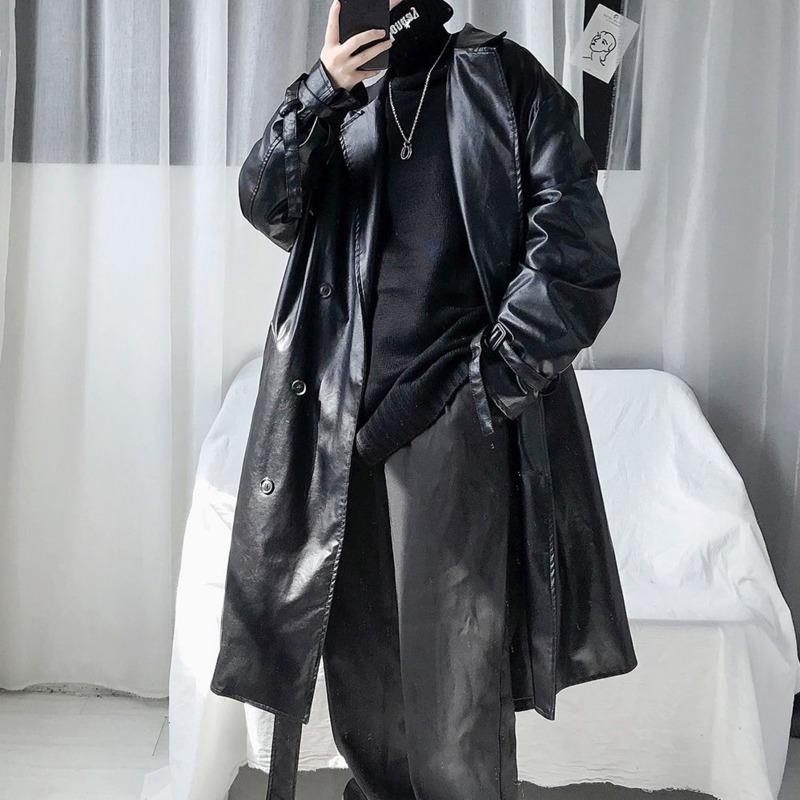 Winter Plus Cotton Thick Leather Trench Men' Warm Fashion Long Leather Jacket Men Streetwear Motorcycle Jacket Mens Overcoat, Black
Winter Plus Cotton Thick Leather Trench Men' Warm Fashion Long Leather Jacket Men Streetwear Motorcycle Jacket Mens Overcoat, Black
