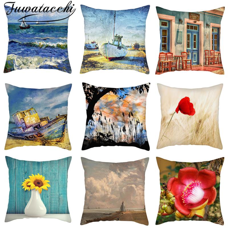 Fuwatacchi Pillow Covers Sea Beach Boat Cushion Covers for Home Sofa Bed Decorative Throw Pillowcase Funda Cojin 45 Linen, Hgsfz0064ccll
Fuwatacchi Pillow Covers Sea Beach Boat Cushion Covers for Home Sofa Bed Decorative Throw Pillowcase Funda Cojin 45 Linen, Hgsfz0064ccll
