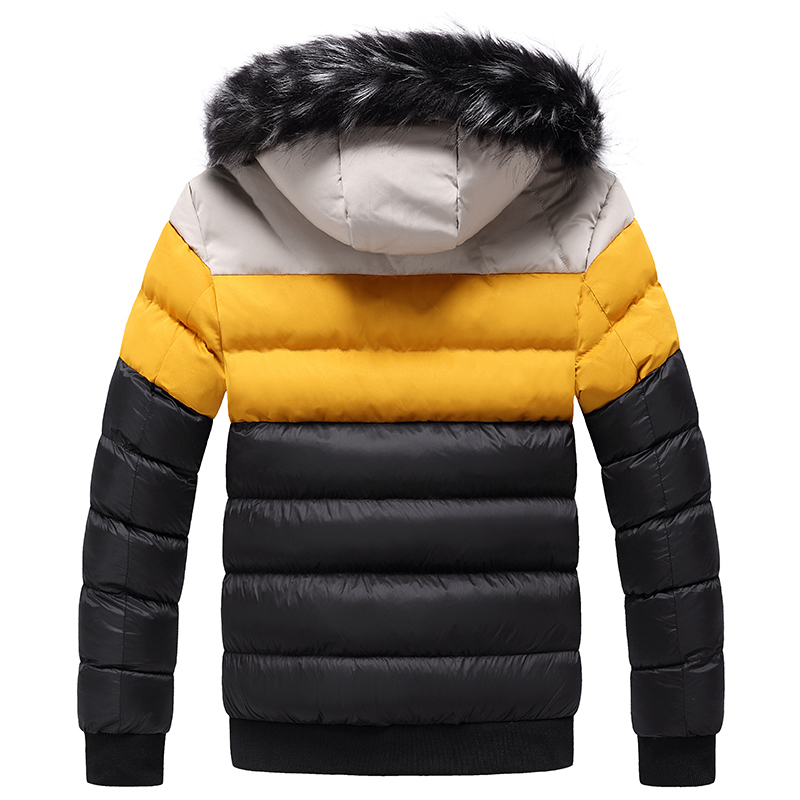 Puffer Jacket Mens Winter Jacket Fur Collar Hooded Coat Thick Coat Men Parkas Down Jacket Cotton Inside Warm Plus Size 4XL 5XL 201210