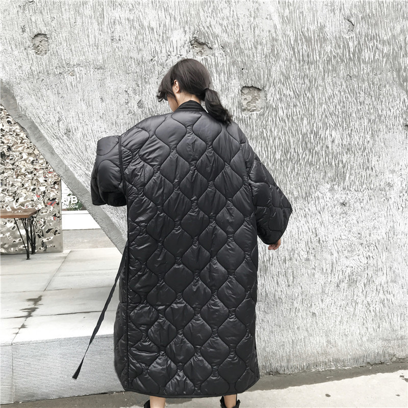 LANMREM New autumn And Winter Japan Styles Batwing Sleeves Loose Big Size Cotton-padded Coat Women Windbreaker JD18601 201103